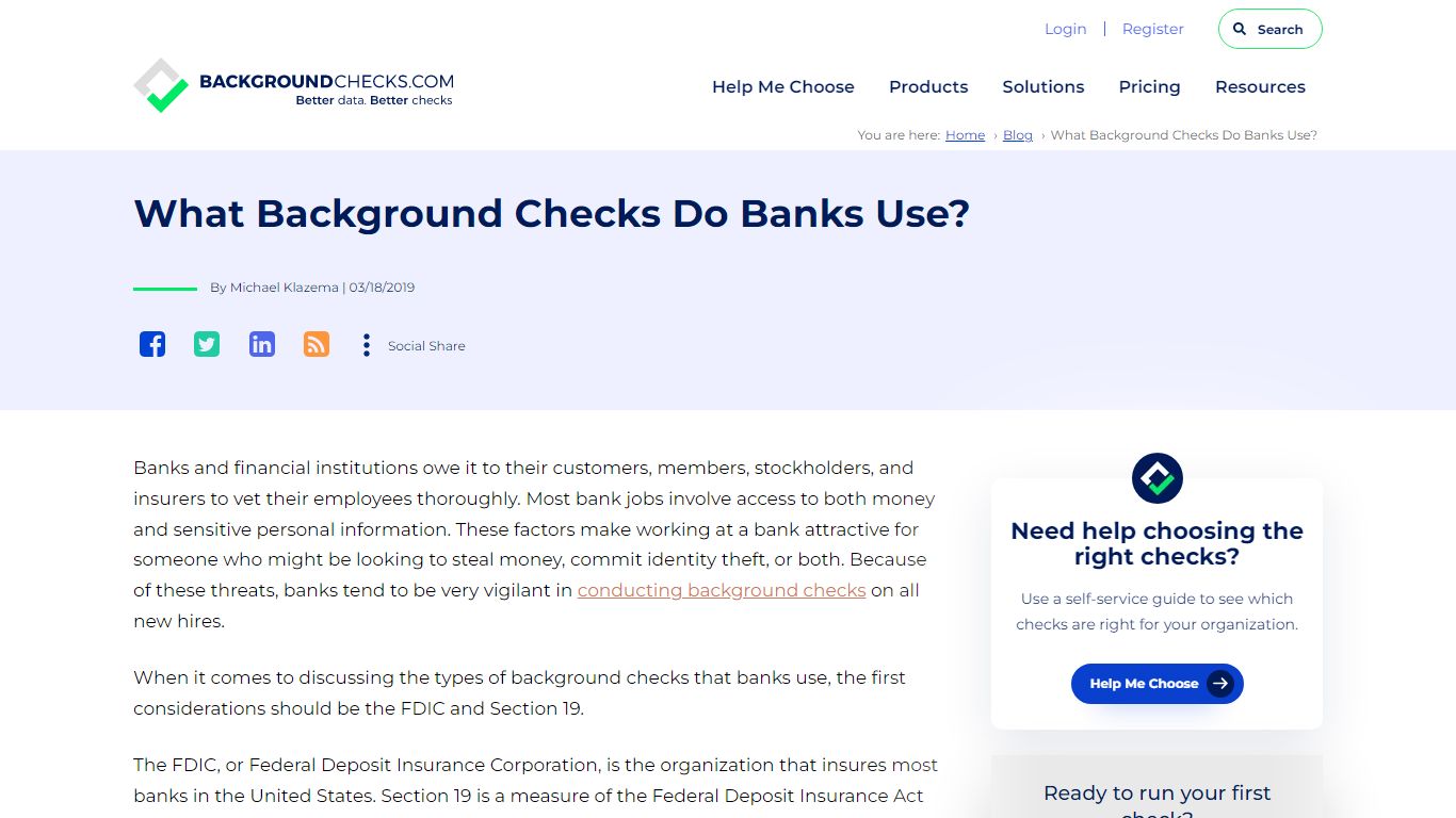 What Background Checks Do Banks Use?